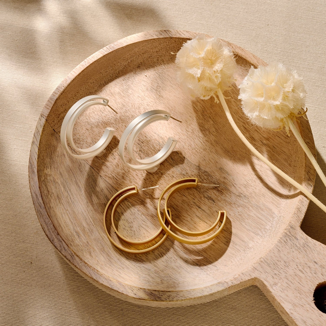 Ohrringe: Bold Duo Creolen